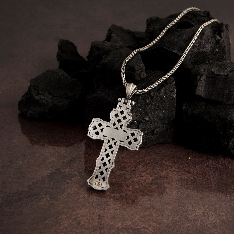 Jesus Crucifix Necklace Christ Cross Pendants Silver Cross - Etsy