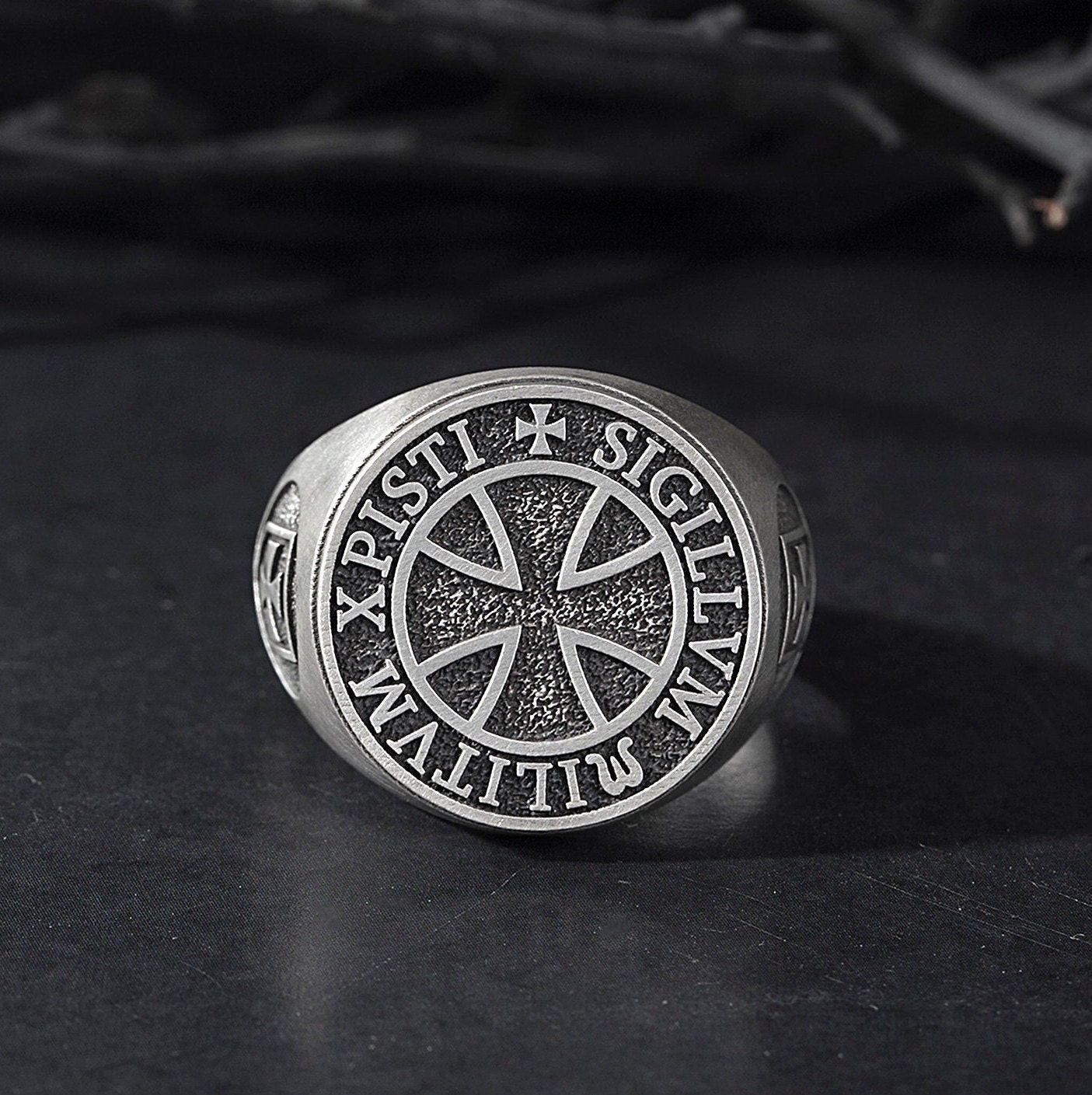 Knights Templar Seal Rings Statement Man Rings the Army of - Etsy Canada