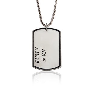 James Bucky Barnes Style Military Dog Tags Silver Necklaces, Personalized Gifts For Men&#39;s, Dog Tag Pendants, Birthday Gift For Father&#39;s