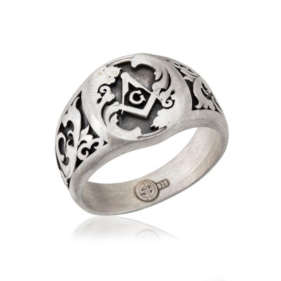 Top Seller ~ Monogram Sterling Silver Signet Ring from HandPicked