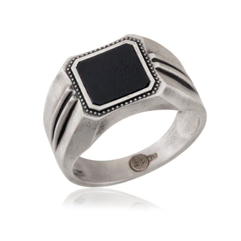 Onyx Wedding Ring for Men Black Onyx Ring Men's Etsy