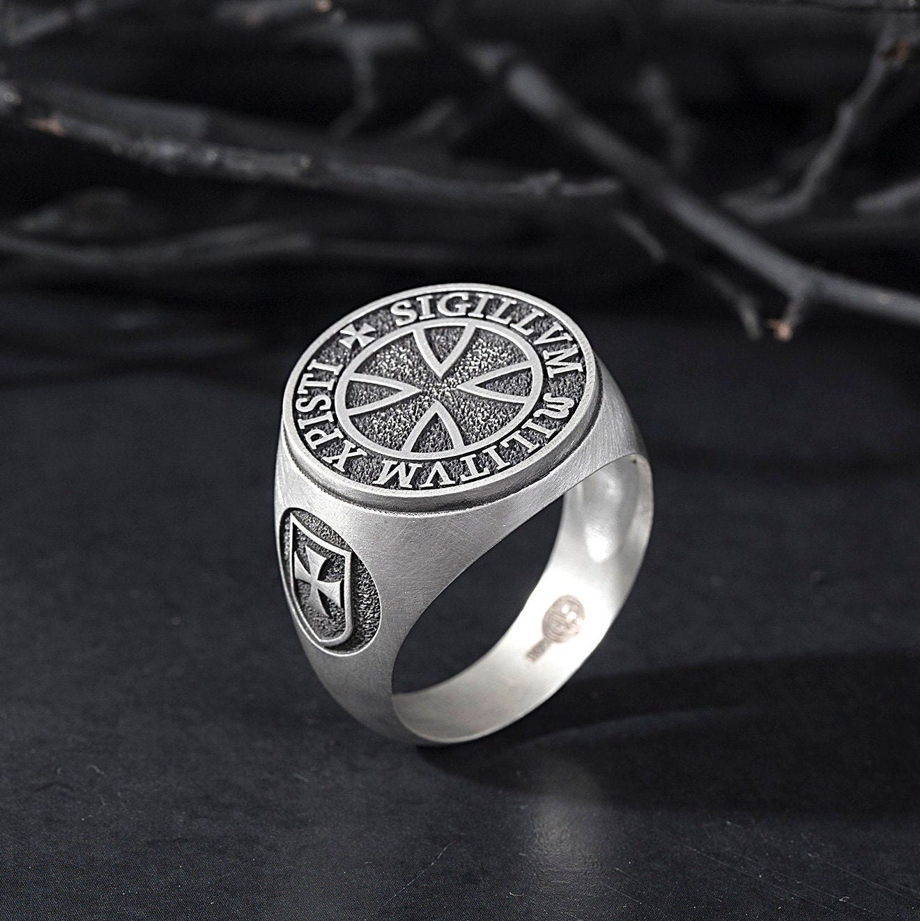 Knights Templar Seal Rings Statement Man Rings the Army of - Etsy Canada