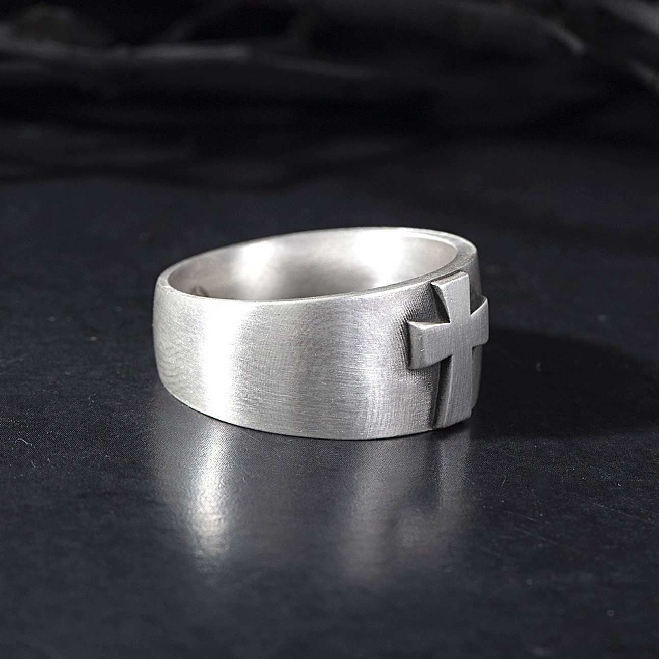 Ankh, anello a croce in argento Sterling regolabile, con protezione religiosa egiziana, anello Ankh, amuleto Ankh, gioiello per uomini e donne, Argento sterling