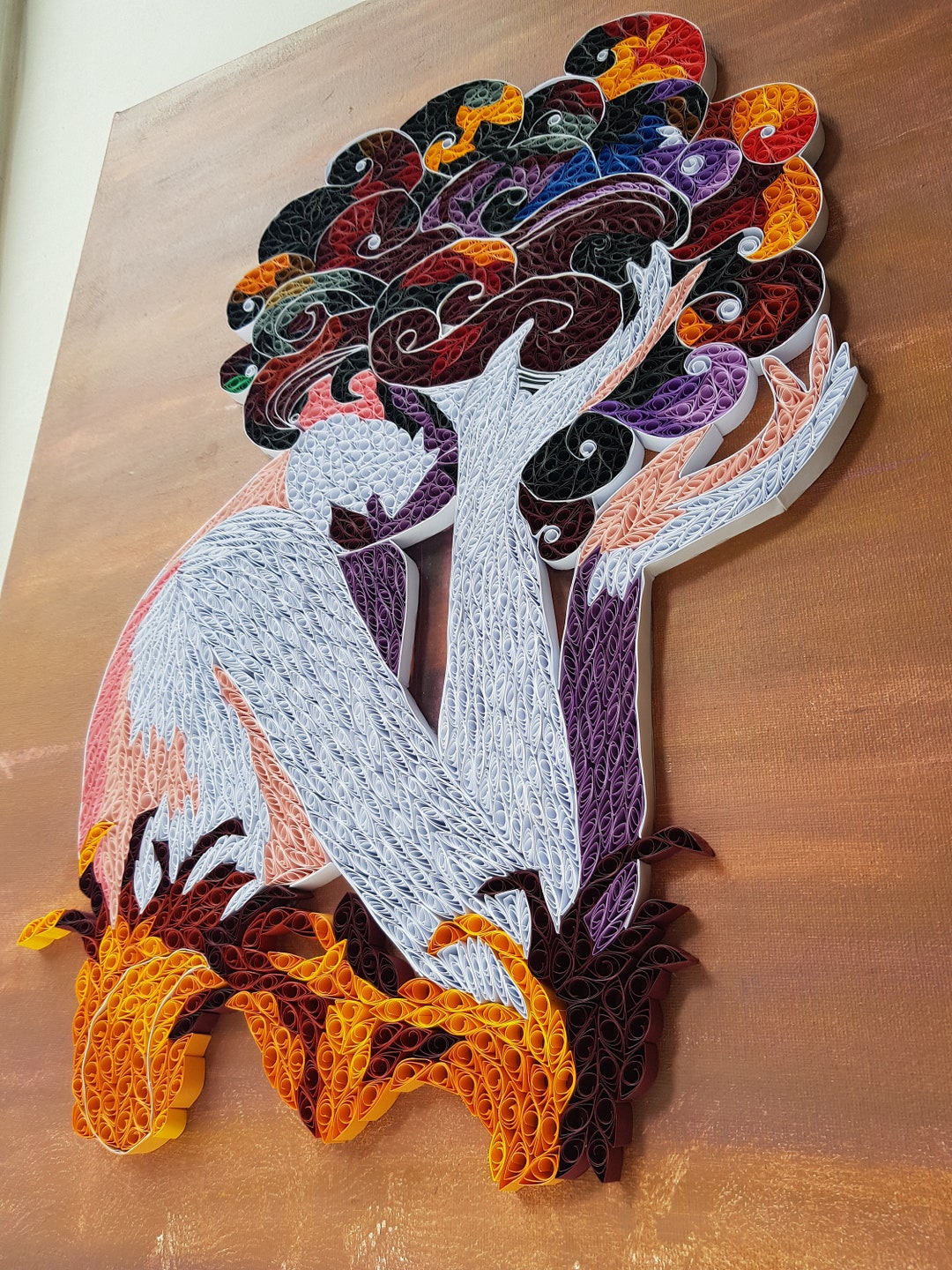 Resilience Quilling 3D Paper Art Wall Decor Unique Art Etsy