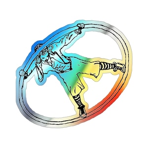 Cyr Wheel Holographic Sticker