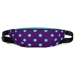 Blue Polka Dot Bum Bag