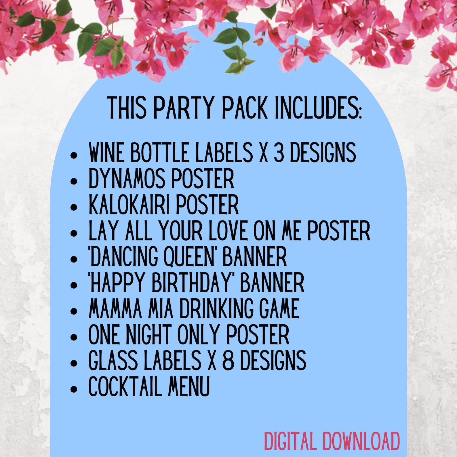 Mamma Mia Themed Party Digital Download - Etsy