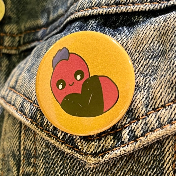 Punk Kevin Motivational Safe Space 38mm Pin Badge