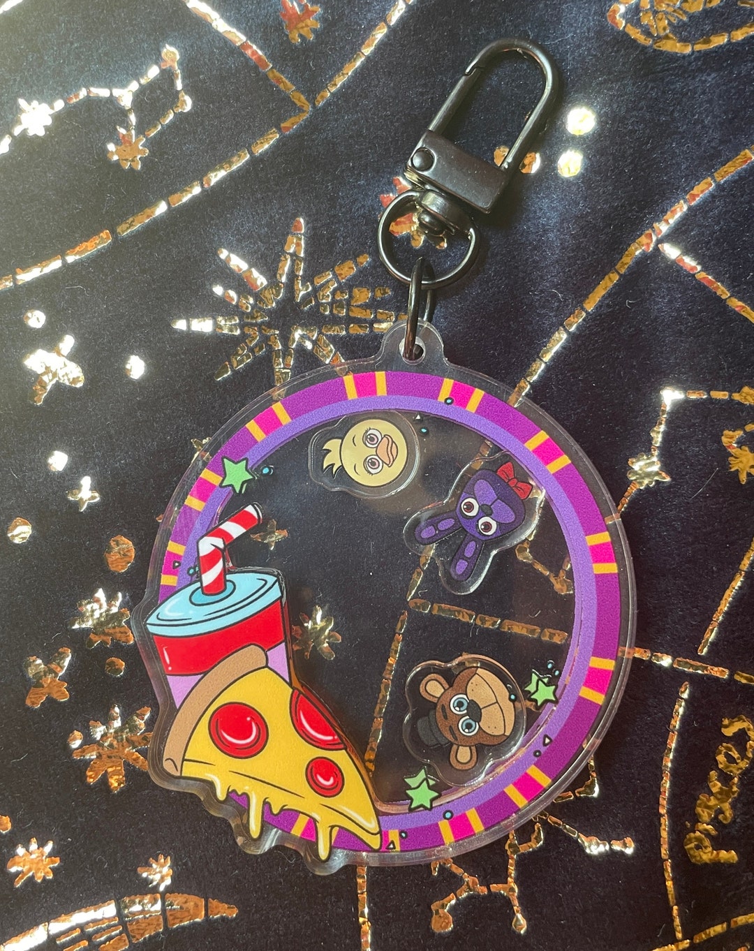 Pizzeria Shaker Keychain Etsy