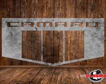 Glowforge laser ready file Chevy Camaro Sign wood engraving