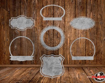 Cut Ready Sign Blanks, Frames and Borders (SVG, DXF)