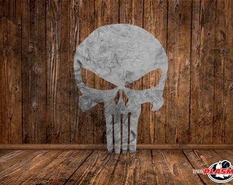 Punisher Skull Vector File, CNC Plasma Cut Ready (SVG, DXF)
