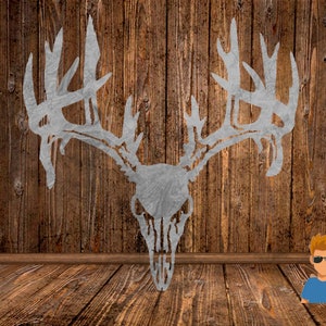 CUT READY, Hirsch Buck Skull, SVG, dxf, Vektordatei,Plasma schneiden,Cricut,tshirt,clipart,geschenk,laser,gllowforge,silhouette,cnc