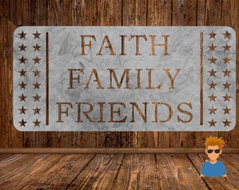 Faith Family Friends Cut Ready SVG File