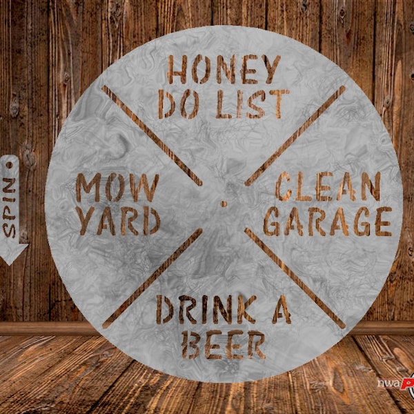 CUT READY, Choose-a-chore spin funny sign beer, SVG, dxf, archivo vectorial, corte por plasma, cricut, camiseta, clipart, regalo, láser, glowforge, silueta, cnc