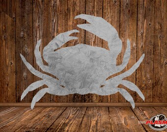 Crab Silhouette Vector, Cut Ready SVG DXF File