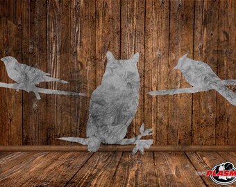 Bird Silhouette Branch, Cut Ready Vector Files (SVG, DXF)