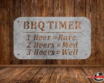 BBQ Timer Funny Sign, Cut Ready Vector File