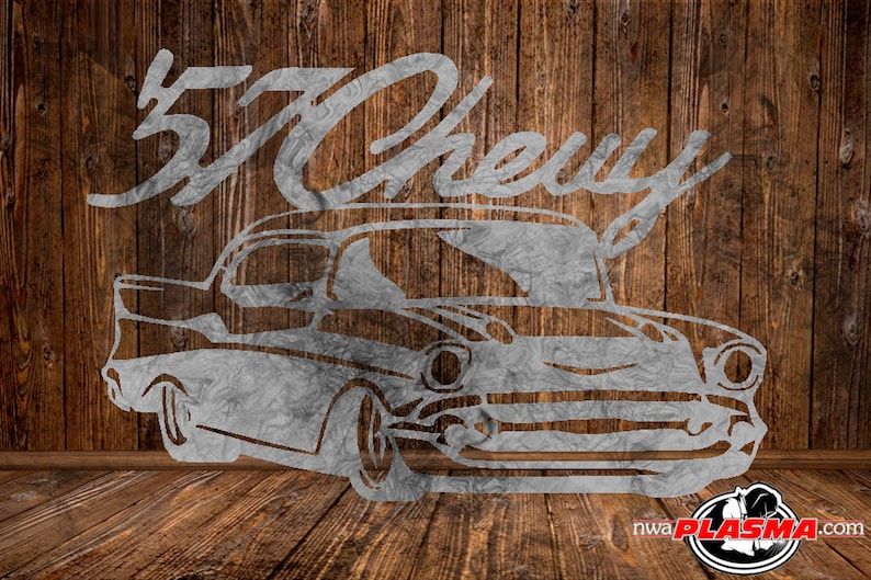 1957 Chevy Hotrod Cut Ready Vector File (SVG, DXF) - Etsy