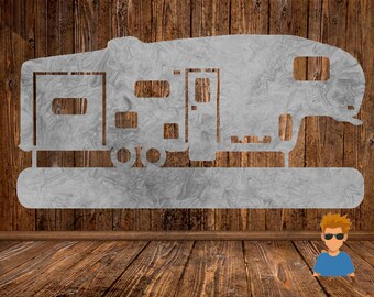 5th Wheel RV SVG, CNC Plasma Laser Cut File (Digital Download)
