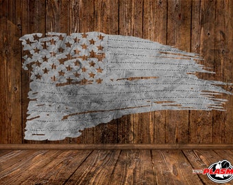 Tattered Flag Dxf - Etsy