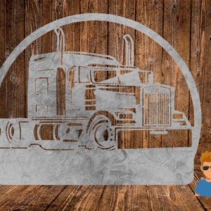 CUT READY, Kenworth Big Rig Truck silhouette,SVG,dxf,vector file,plasma cutting,cricut,tshirt,clipart,gift,laser,glowforge,silhouette,cnc