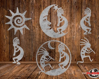 GOTOWE DO CIĘCIA, Kokopelli combo, SVG, dxf, plik wektorowy, cięcie plazmowe, cricut, koszulka, clipart, prezent, laser, glowforge, sylwetka, cnc