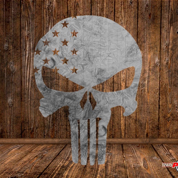 CUT READY, Punisher flag,SVG,dxf,vector file,plasma cutting,cricut,tshirt,clipart,gift,laser,glowforge,silhouette,cnc