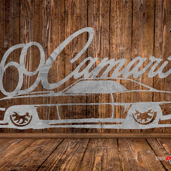 CUT READY, 1969 Camaro Chevrolet Chevy silhouette,SVG,dxf,vector file,plasma cutting,cricut,tshirt,clipart,gift,laser,glowforge,silhouette