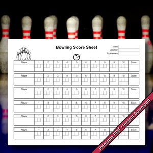 Scoreblad bowlen