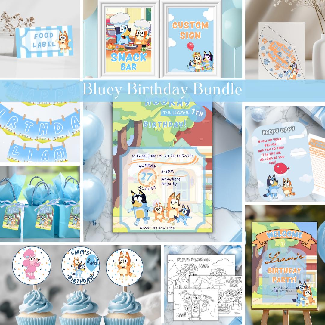 Bluey Blue Dog Party Bundle