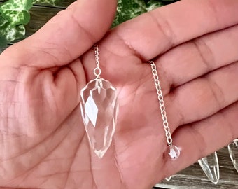 Clear Quartz Light Diffuser Crystal Pendulum