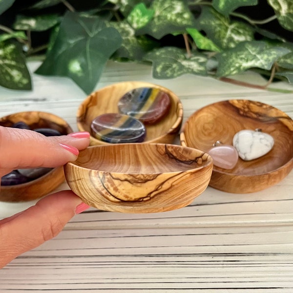 Tiny Olive Wood Bowl - 2.75"