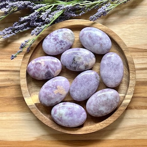 Lepidolite Ultra Smooth Palm Stone
