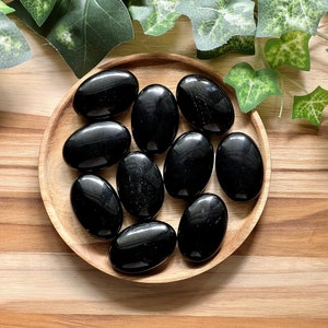 Black Obsidian Ultra Smooth Palm Stone