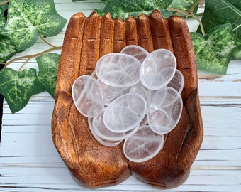 Clear Quartz Worry Stone