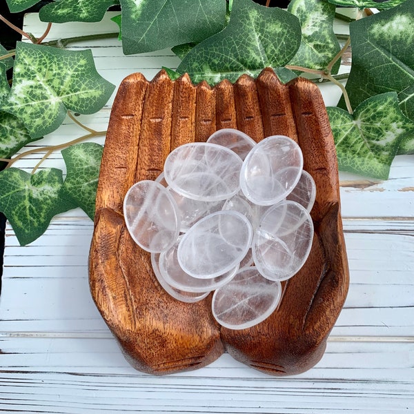 Clear Quartz Worry Stone