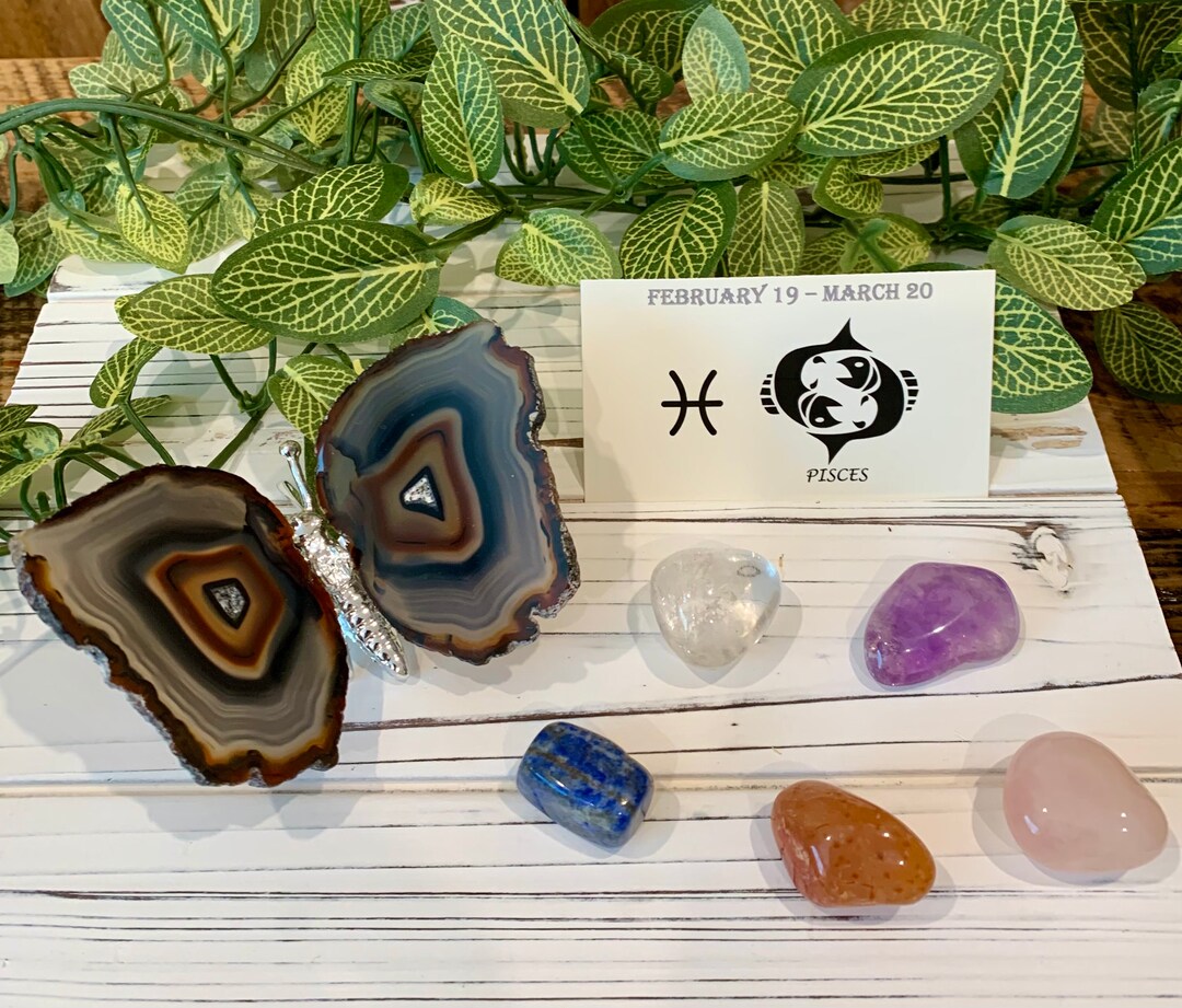 Pisces Zodiac Crystal Set - Etsy
