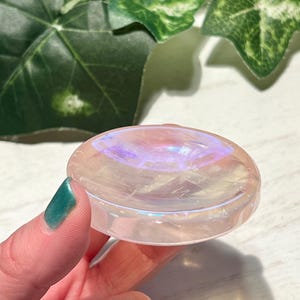 Tiny Aura Rose Quartz Dish