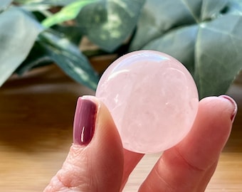 Mini Rose Quartz Sphere