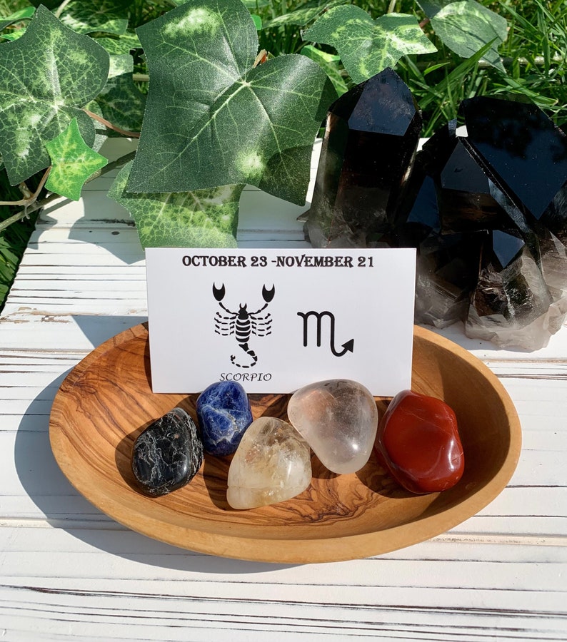 Scorpio Zodiac Crystal Set - Etsy