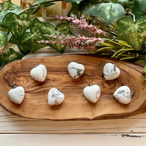 Howlite Heart Pendant
