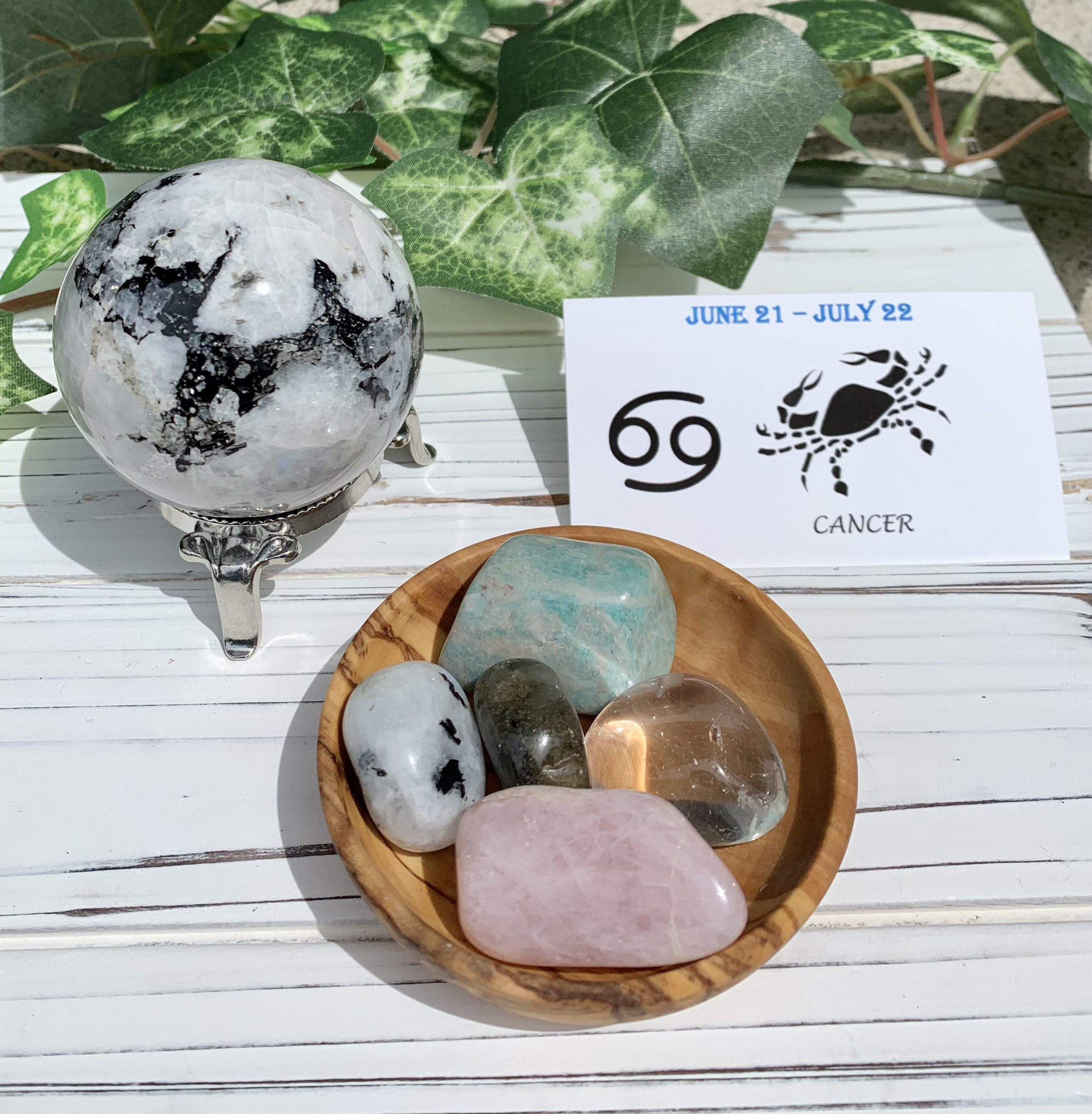 Cancer Rising Sign Crystal Cancer Zodiac Crystal Set - Etsy
