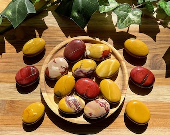 Mookaite Jasper Palm Stone (with Natural Pits and Holes) - Etsy