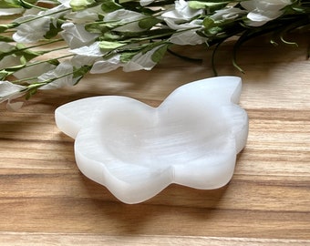 Mini Butterfly Shaped Selenite Charging Tray