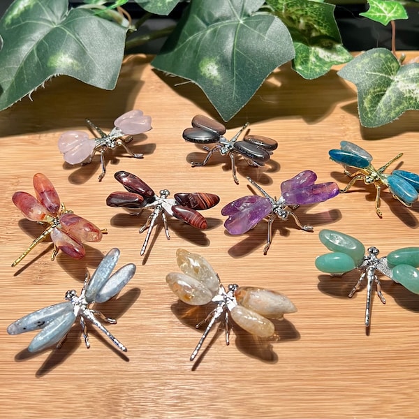 Mini Dragonfly with Gemstone Wings