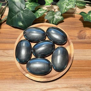 Large Hematite Palm Stone