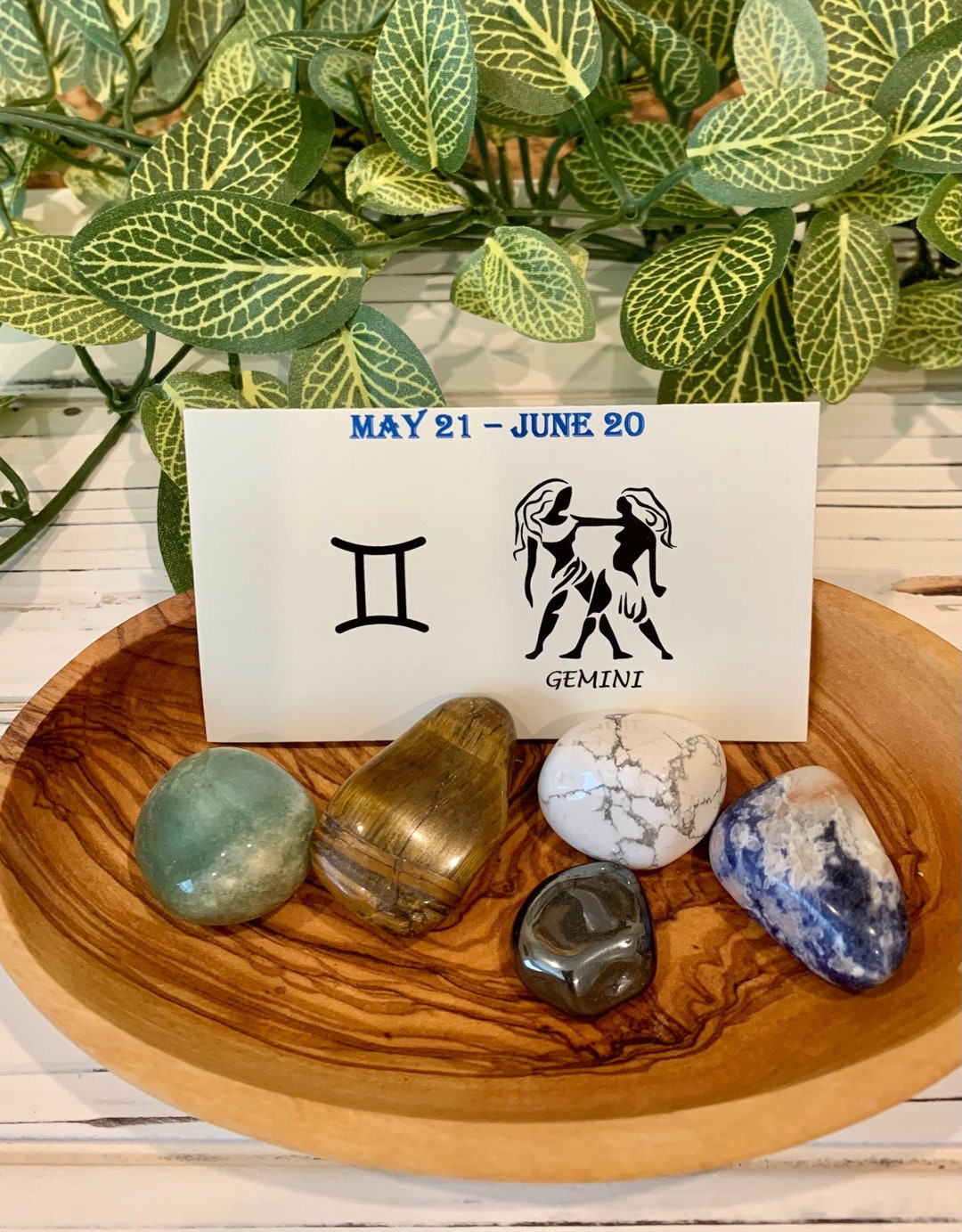 Gemini Zodiac Crystal Set - Etsy
