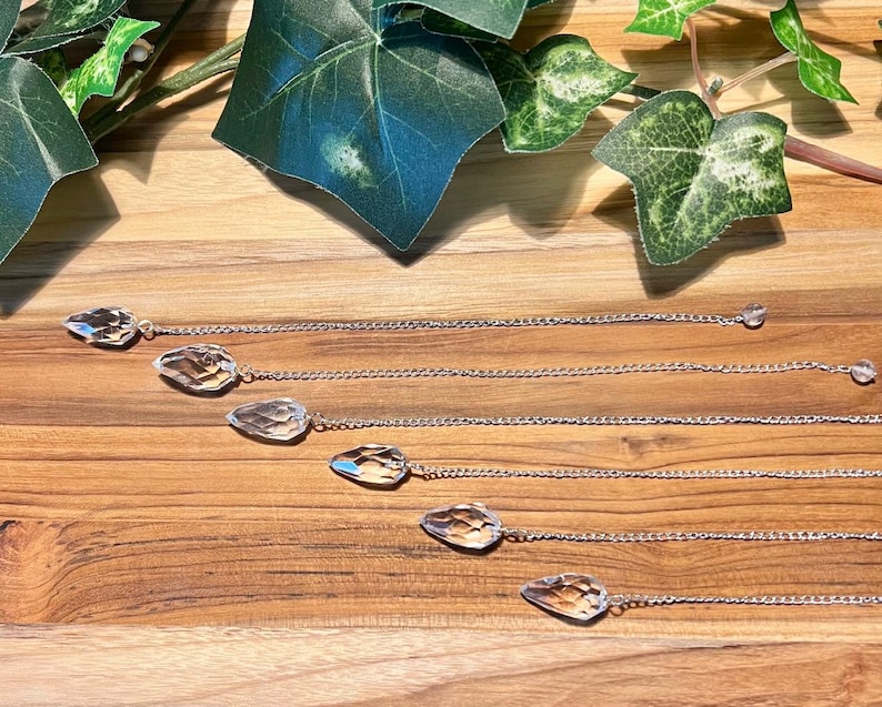 Clear Quartz Light Diffuser Pendulum (with minor fractures, inclusions or cloudiness) 画像 2