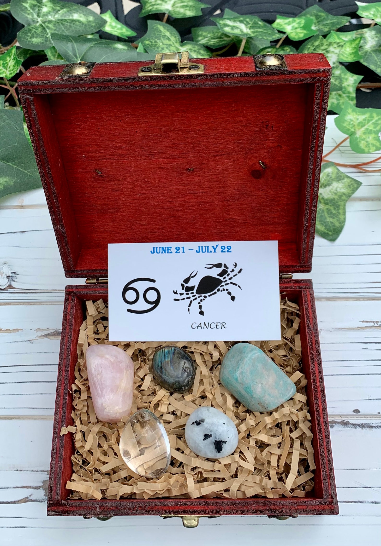 Cancer Zodiac Crystal Set - Etsy